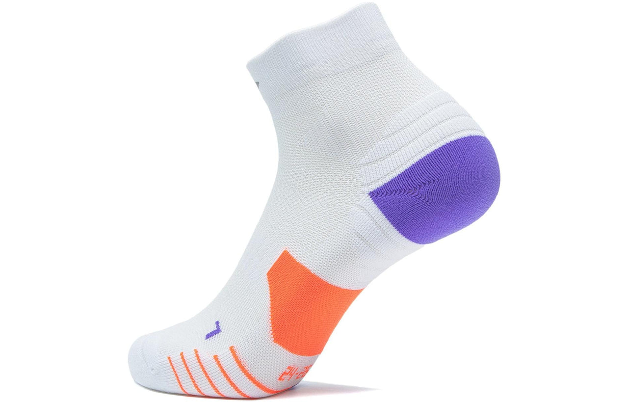 Li-Ning Cushion Ankle Socks 'White Purple Orange' AWST103-10