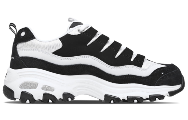 (WMNS) Skechers D'Lites 1.0 'White Black' 13141-BKW