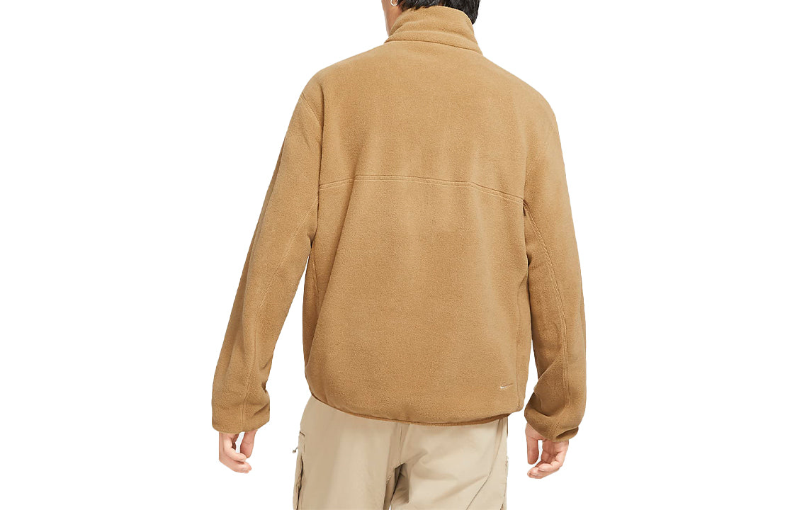Nike ACG Polartec Wolf Tree Fleece Zipper Cardigan Stay Warm Jacket Brown CV0652-216