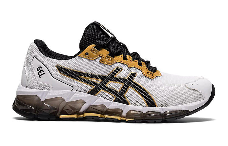 (GS) ASICS Gel Quantum 360 6 Shoes White/Black/Golden 1204A001-101
