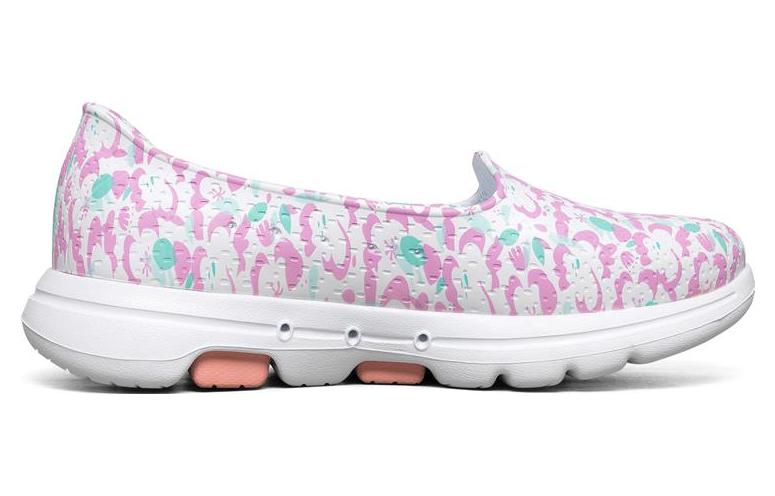 (WMNS) Skechers Go Walk 5 'White Pink' 111106-WMLT