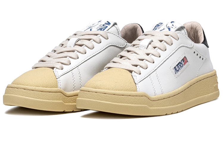 Autry Bob Lutz Low Leather Sneakers 'White Black' BLLM-TC08