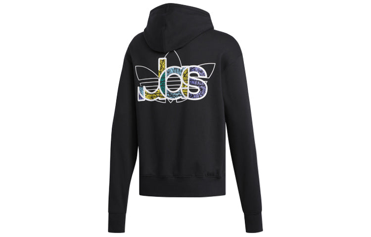 Men's adidas originals 2020 Valentine's Day Series Fleece Lined Loose Black FQ3573