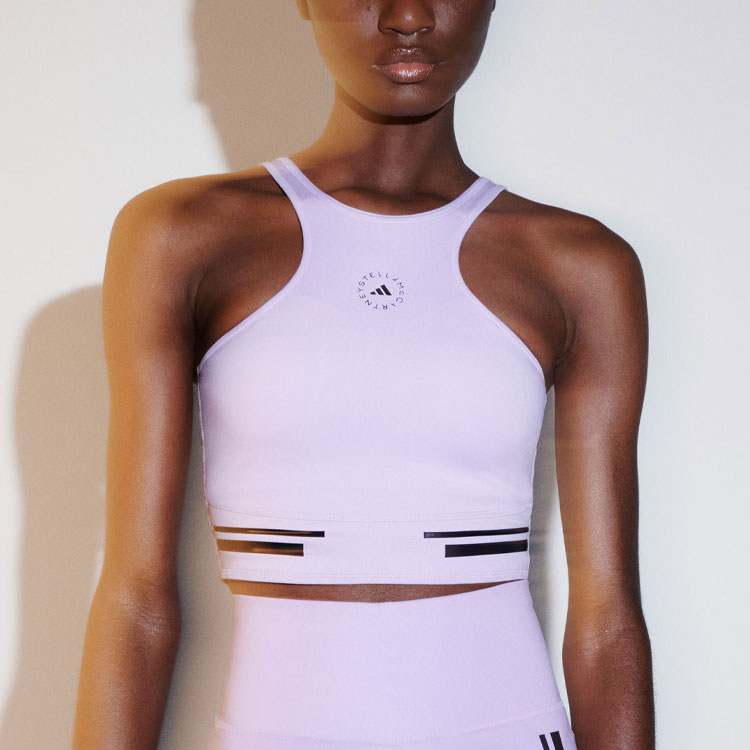 (WMNS) adidas By Stella McCartney TruePace Running Crop Top 'Pink' IP9142