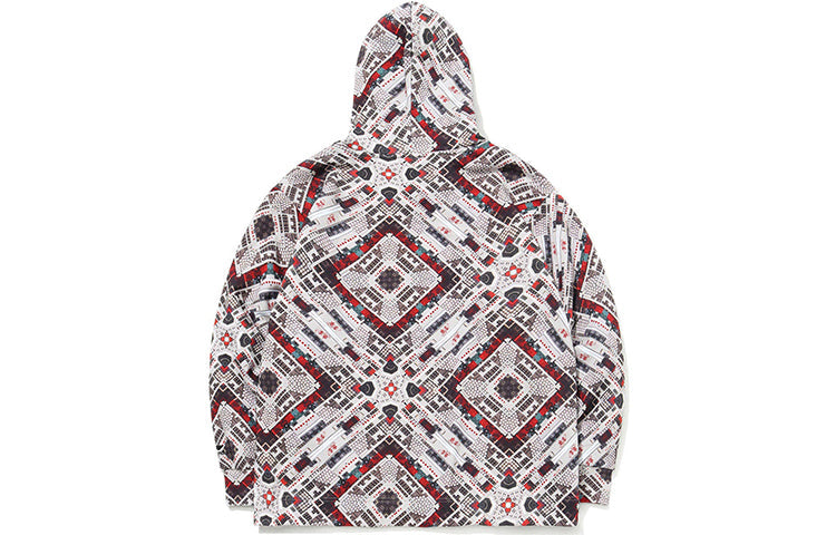 Li-Ning Loose Pullover Full Print 'Yellow Grey' AWDQ881-1