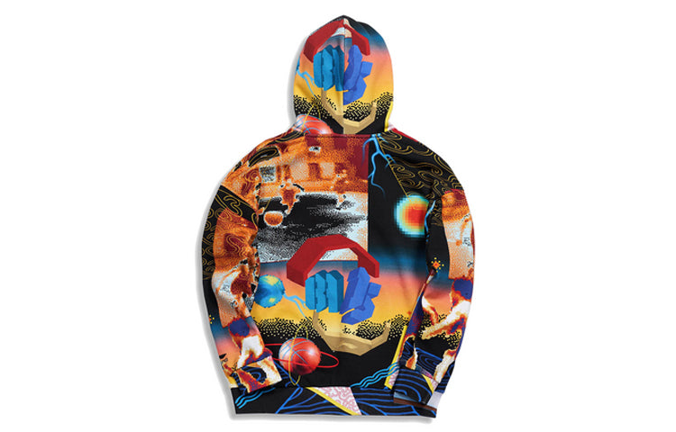 Li-Ning Paris fashion week FW20 Series Loose Pullover Hoodie 'Multi-Color' AWDQ633-1