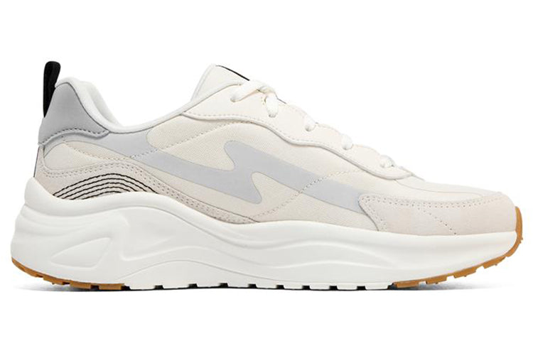 (WMNS) Skechers D'lites Wave Sneakers 'Beige White Blue' 149389-NTBK
