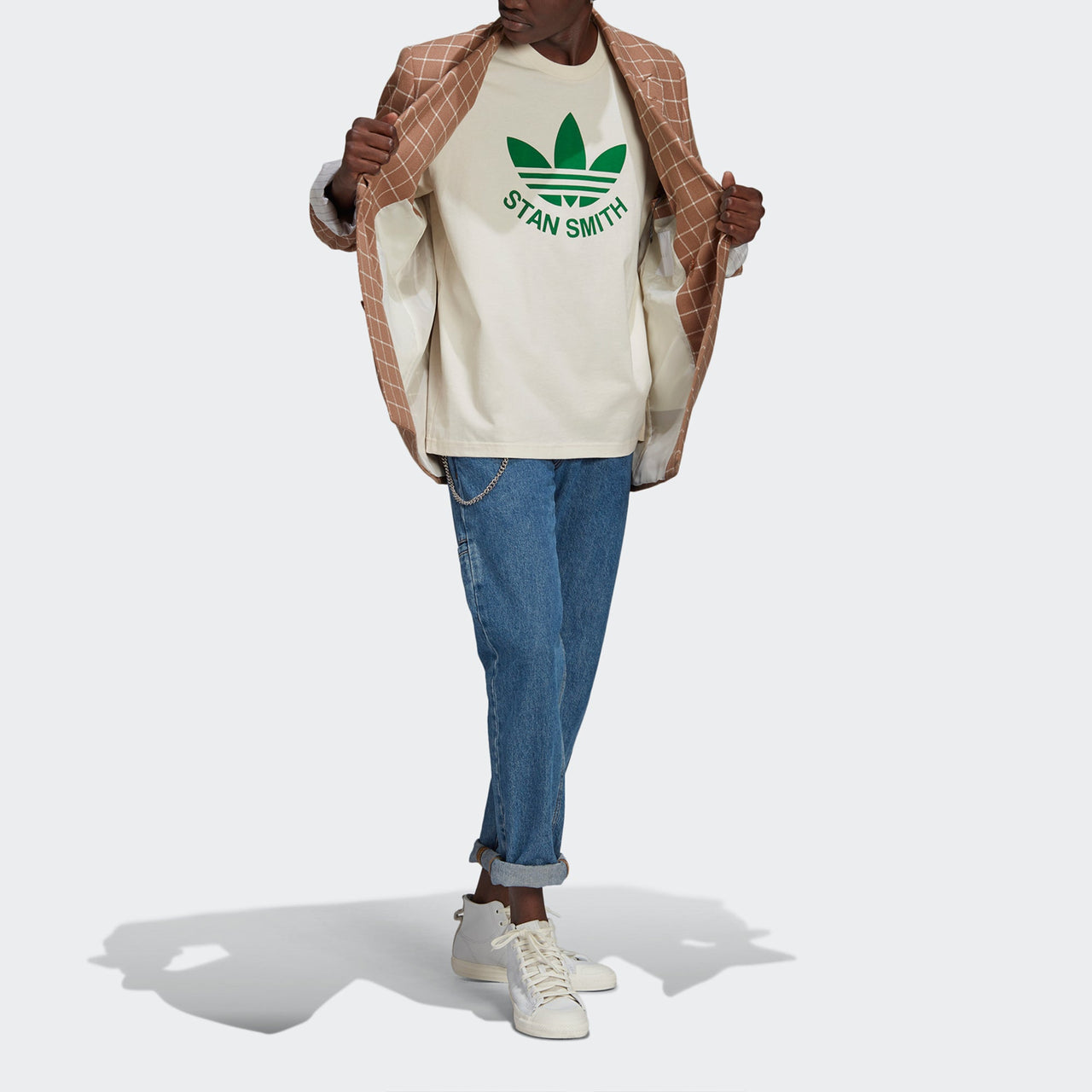 adidas originals Trfoil Stan Tee Logo Printing Sports Short Sleeve GQ8874