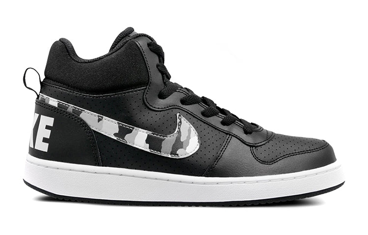 (GS) Nike Court Borough Mid 'Black White Grey' 839977-008