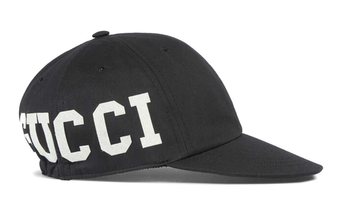 (WMNS) Gucci Cotton Canvas Baseball Hat With Gucci Patch 'Black' 751400-4HA0M-1077