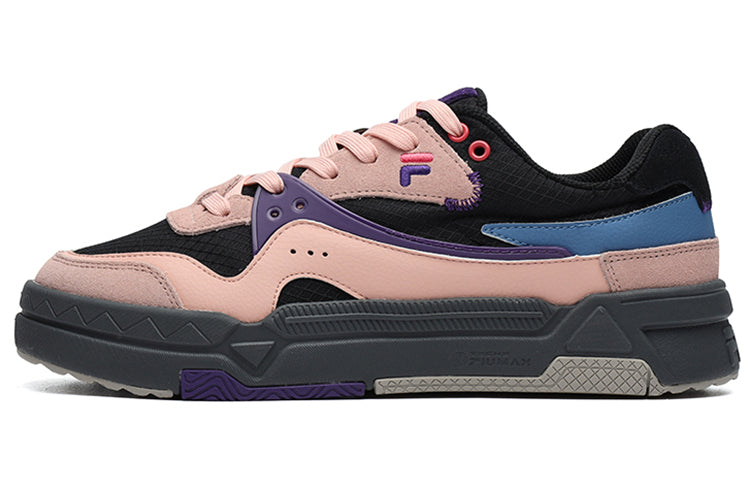 (WMNS) FILA FUSION Low-Top Skate Sneakers 'Pink Black' T12W145107FBP
