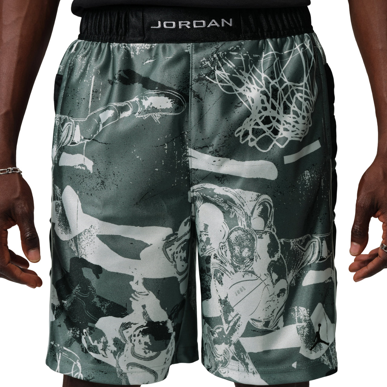Jordan Brooklyn Cat Scratch Shorts 'Black Vast Grey White' IQ2156-010