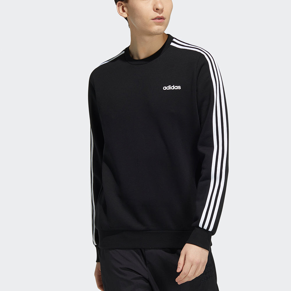 Men's adidas neo Ce 3S Swt Sports Round Neck Pullover Black H14208