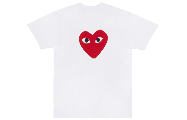COMME des GARCONS PLAY Red Emblem No Eyes T-Shirt 'White' AZ-T222-051-1