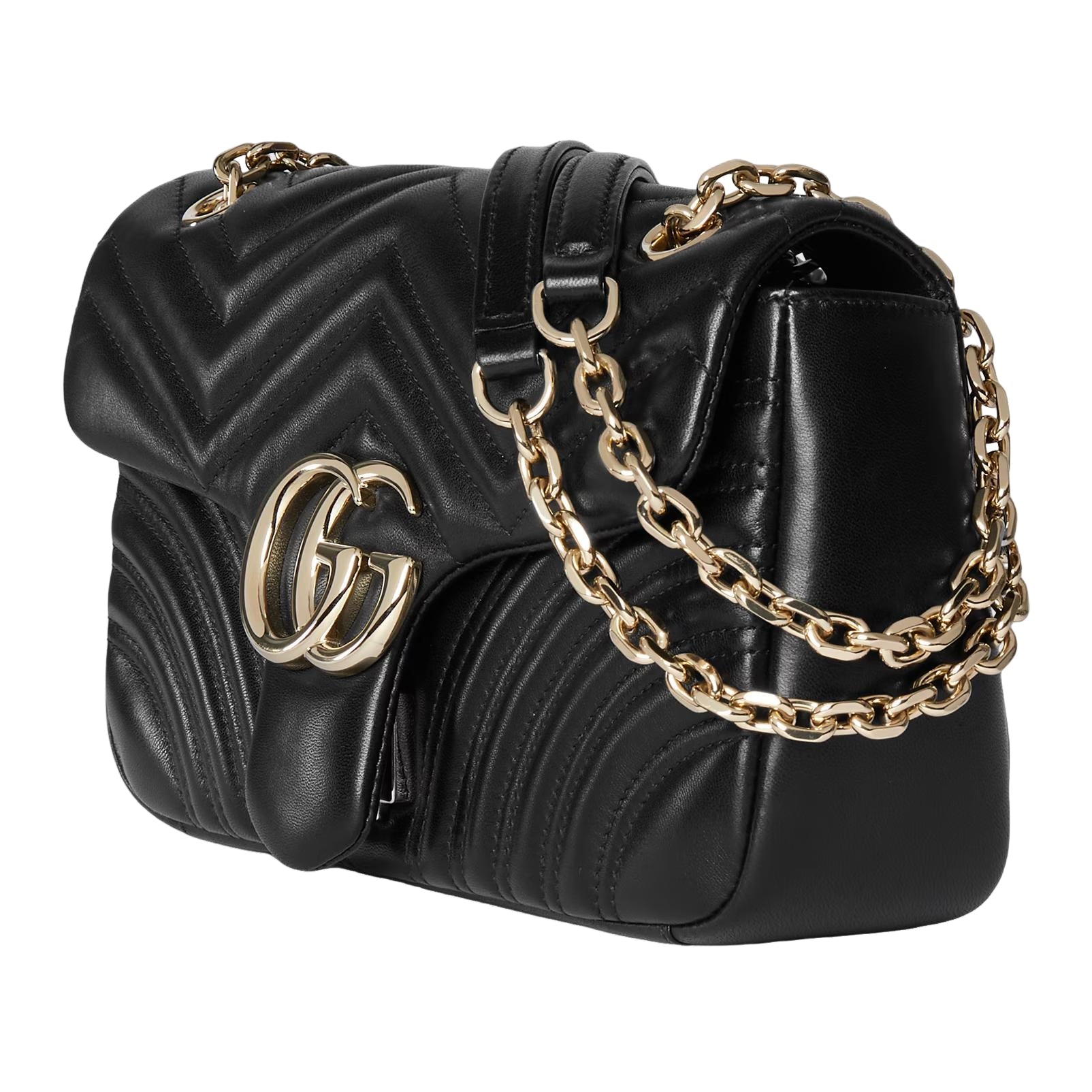 (WMNS) Gucci GG Marmont Medium Shoulder Bag 'Black' 837267-AAE38-1000