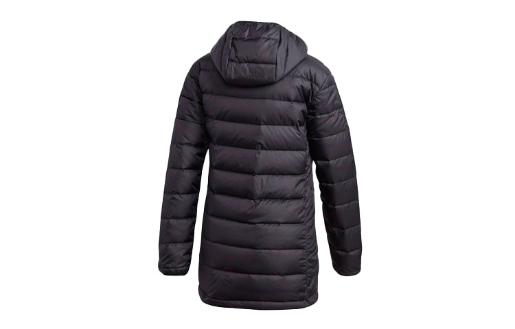 (WMNS) adidas Light Down Hooded Parka 'Black' GH4590