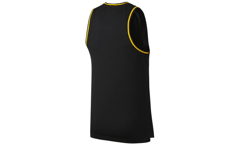 Nike NBA DRI-FIT Los Angeles Lakers Sports Basketball Jersey/Vest Black BQ9344-010