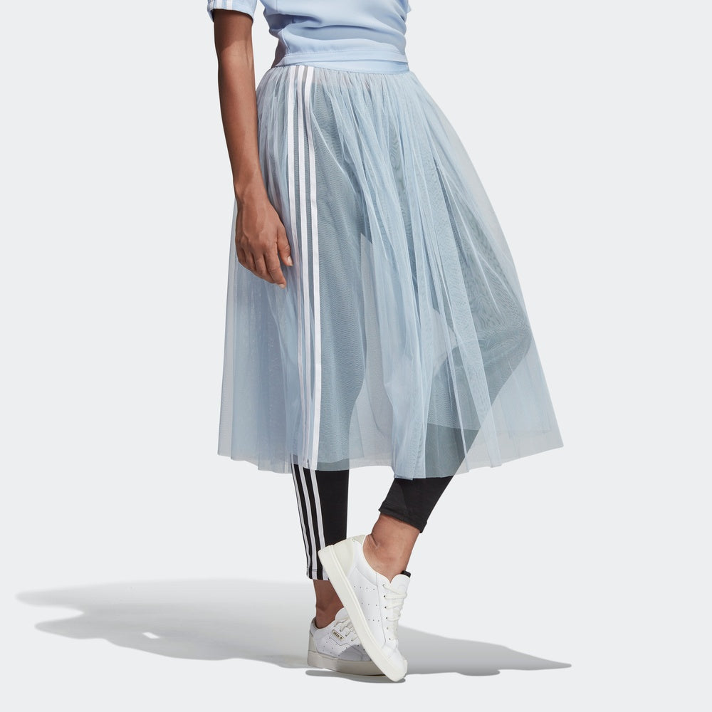 (WMNS) adidas originals SKIRT TULLE Blue DV0852