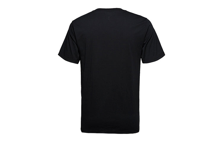 Men's Converse Logo Printing Sports Short Sleeve Black 10018486-A02