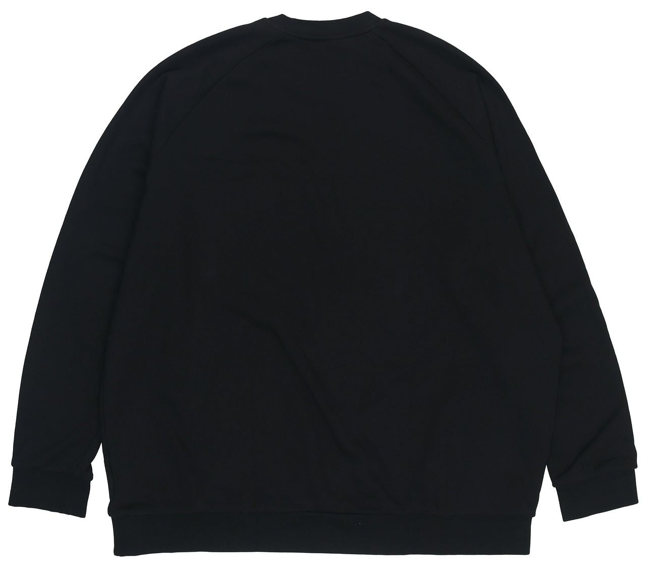 Men's adidas originals Tresoil Crew Large Logo Sports Pullover Round Neck Black H06651