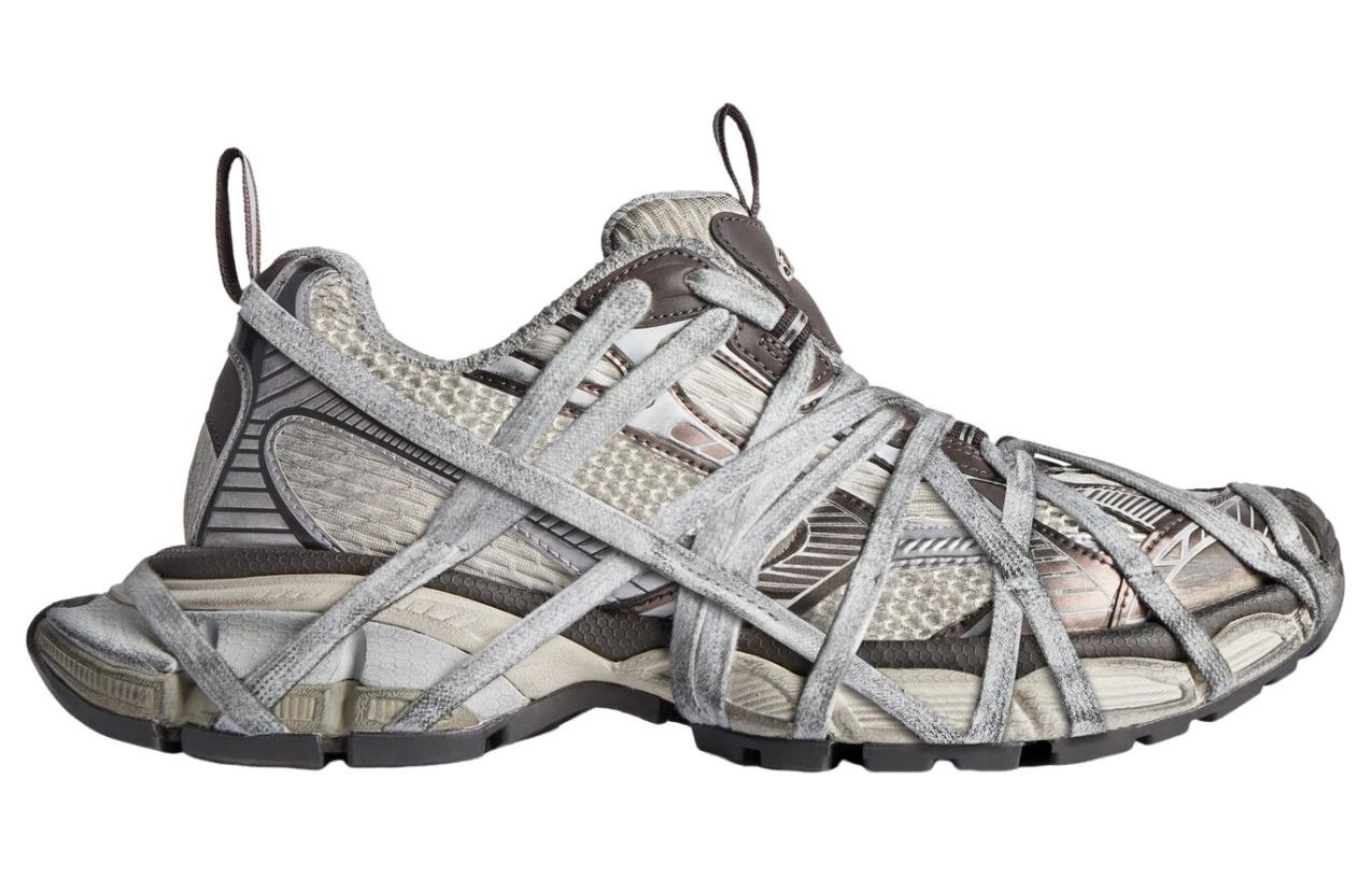 Balenciaga 3XL Extreme Lace Sneakers 'Brown Grey Beige Mesh and Polyurethane' 778698W3XLL2097
