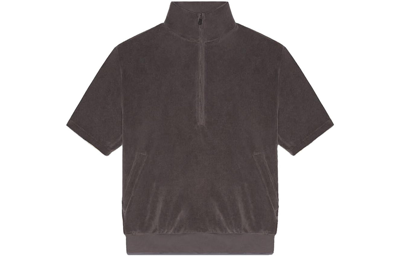 Fear of God Essentials Drop2 SS23 Half-Zip Sweatshirt 'Off-Black' 125BT224090F