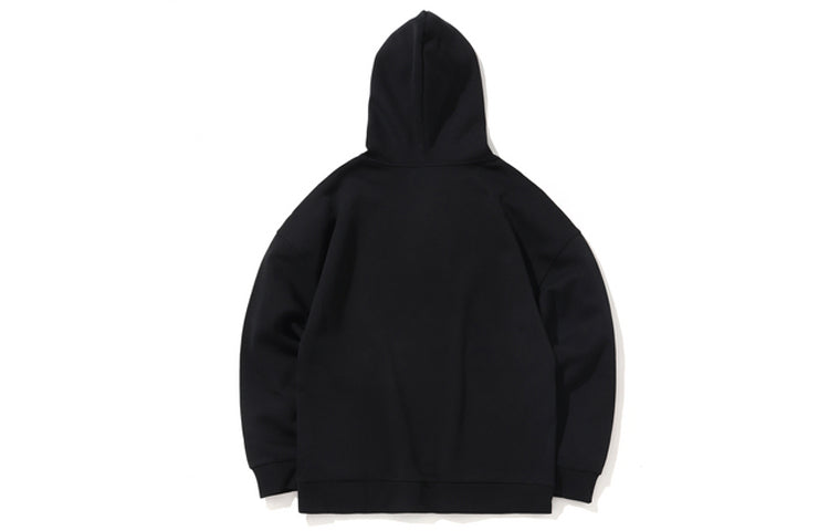 Li-Ning Paris Fashion Week Embroidered Logo Pullover Hoodie 'Black Red' AWDNB95-1