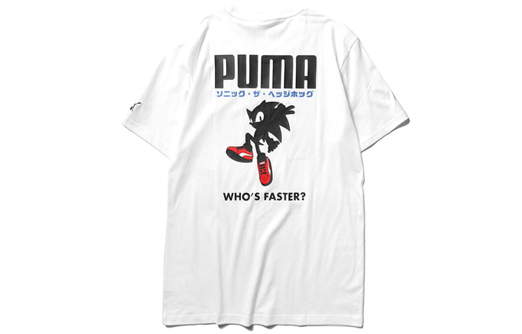 PUMA x SONIC Graphic Short Sleeve TEE White 598107-52