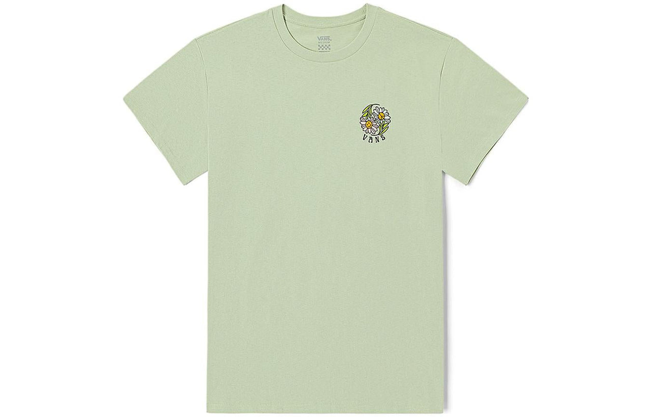 (WMNS) Vans Flower T-shirt 'Green' VN0008ZDBQH