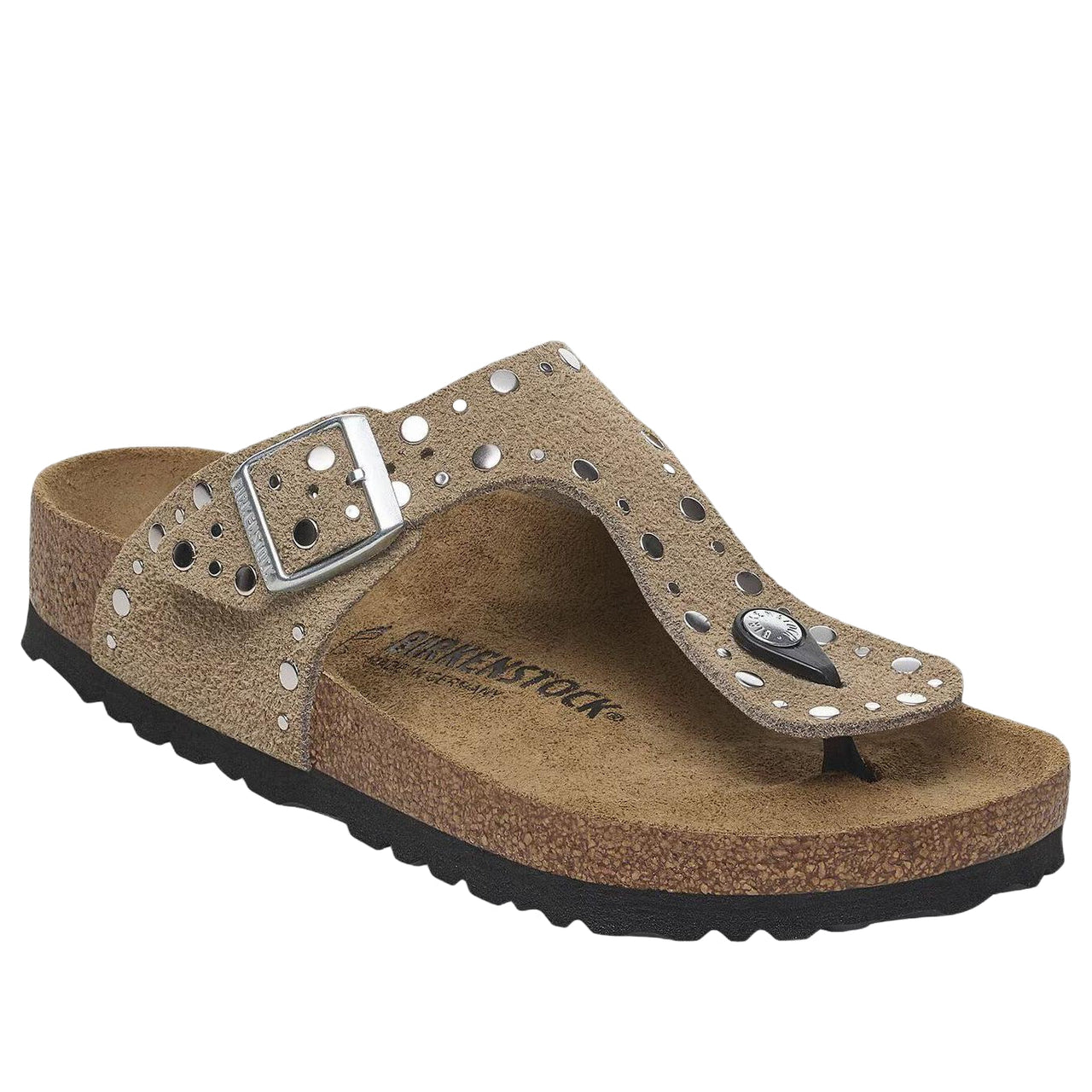 (WMNS) Birkenstock Gizeh Rivets 'Taupe' 1029388