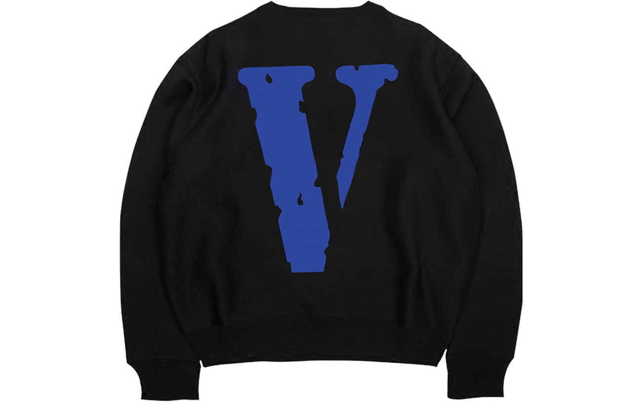 VLONE Staple Crewneck Classic Printing Large Logo Round Neck Couple Style Black Blue 6941240931805