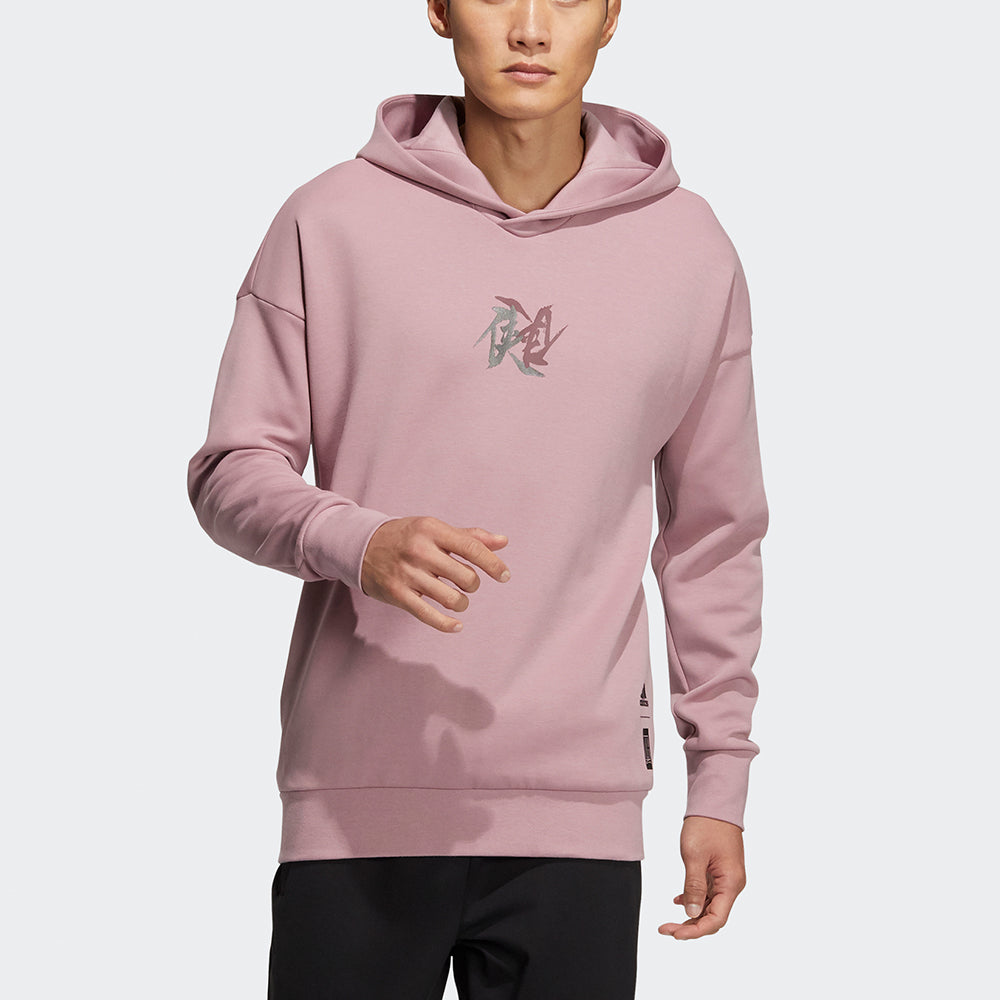 Men's adidas Wj Swt Hood Martial Arts Series Printing Sports Light Purple HE5119