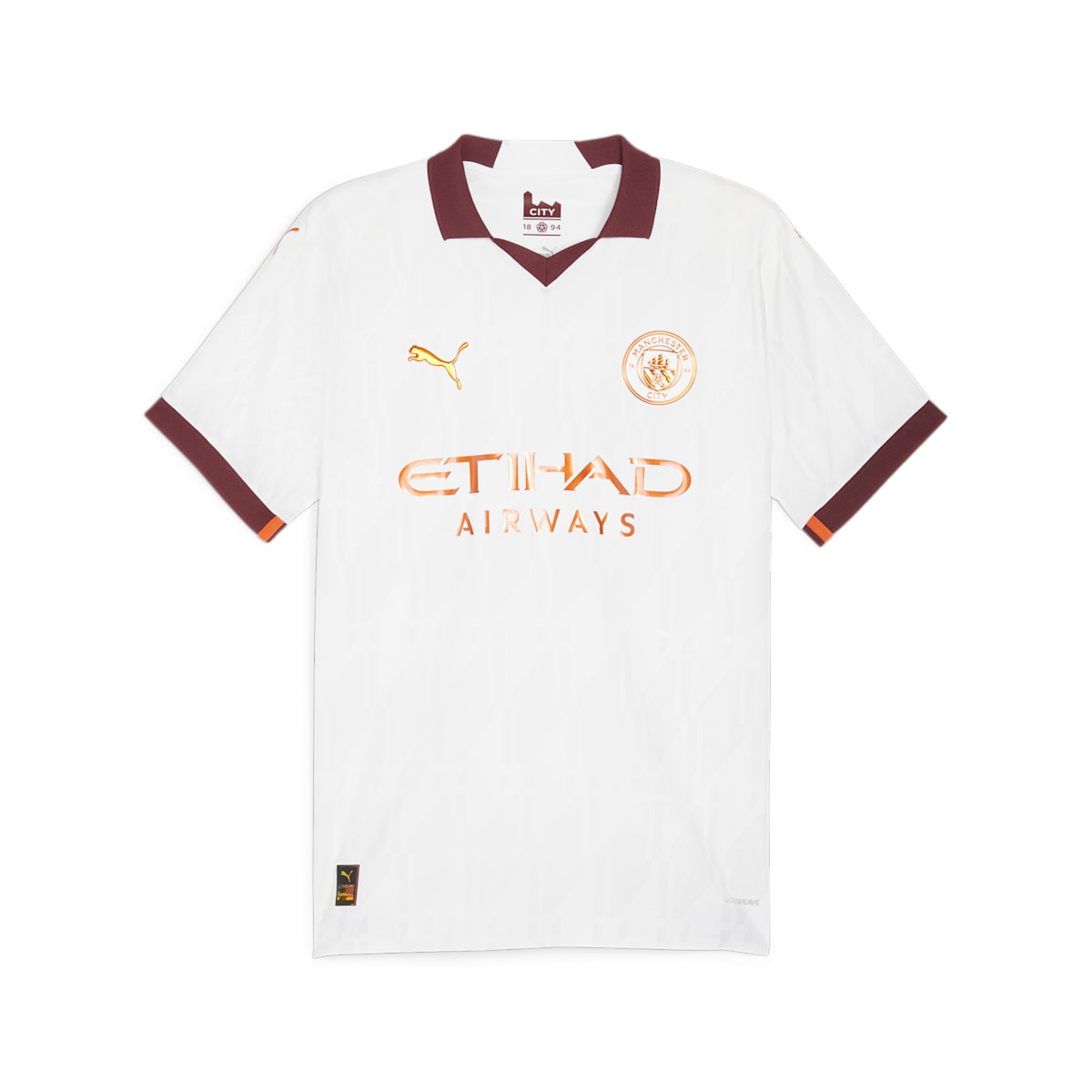 PUMA Manchester City 2023/24 Men's Authentic Away Jersey 'White' 770448-02