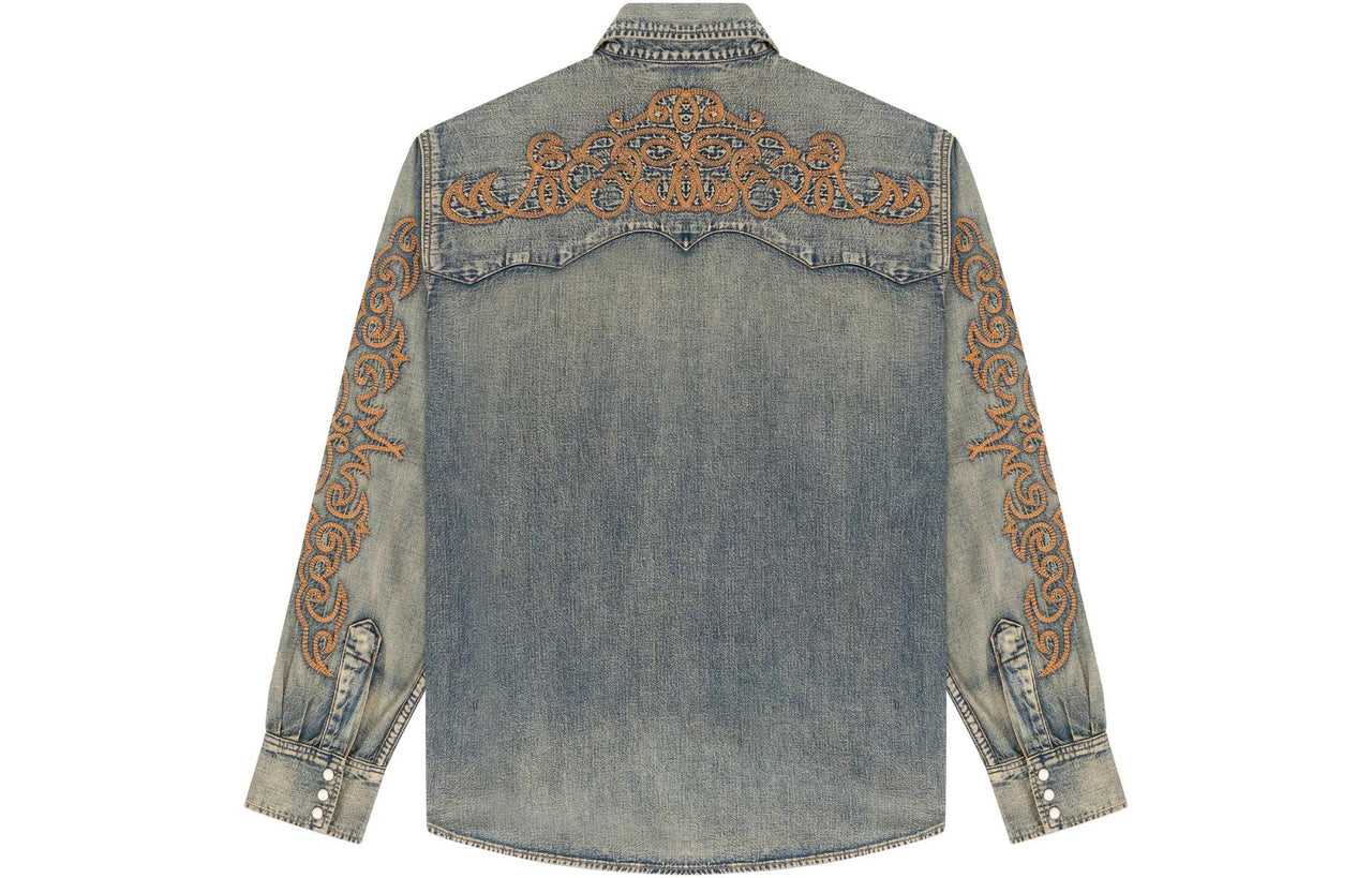 Denim Tears x Levi's Western Stitch Denim Shirt 'Worn Indigo' A5616-0000
