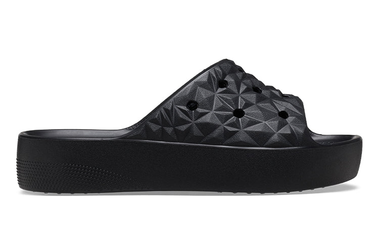 (WMNS) Crocs Classic Platform Slides 'Black' 209564-001