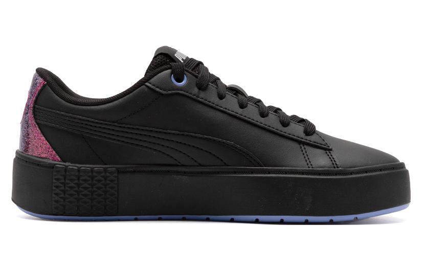 (WMNS) PUMA Smash Platform V2 Night Out 'Black' 386411-02