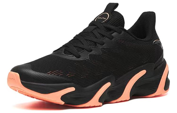 (WMNS) ANTA Keep Moving 'Black Orange' 122245523-1