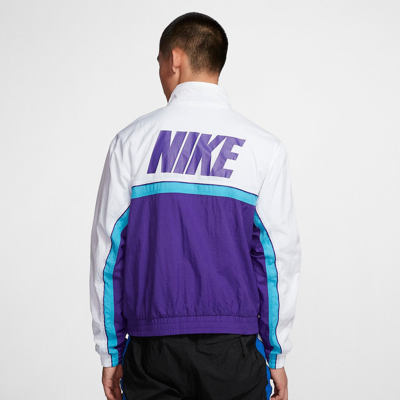 Nike Throwback Basketball Jacket 'White Purple' AV9756-103