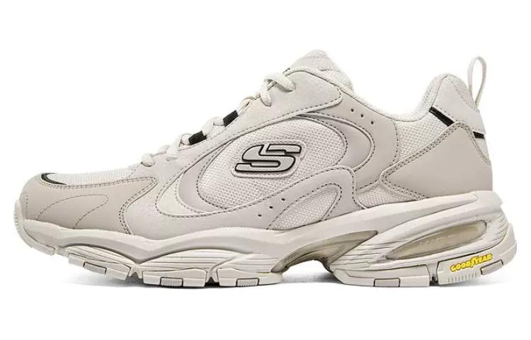 Skechers D'lites Shoes 'Beige White' 894163-NAT