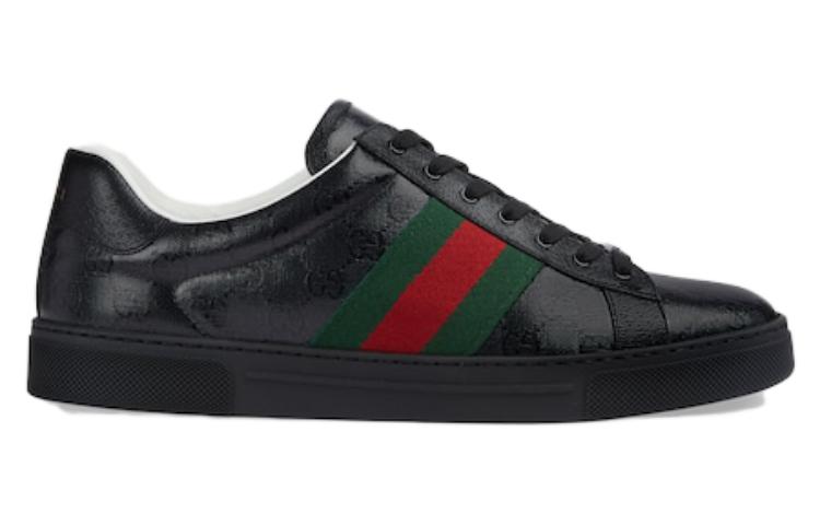 Gucci Ace GG Crystal canvas sneaker 'Black' 760775-FACRF-1163
