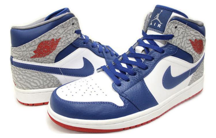 Air Jordan 1 Mid 'True Blue' 554724-107