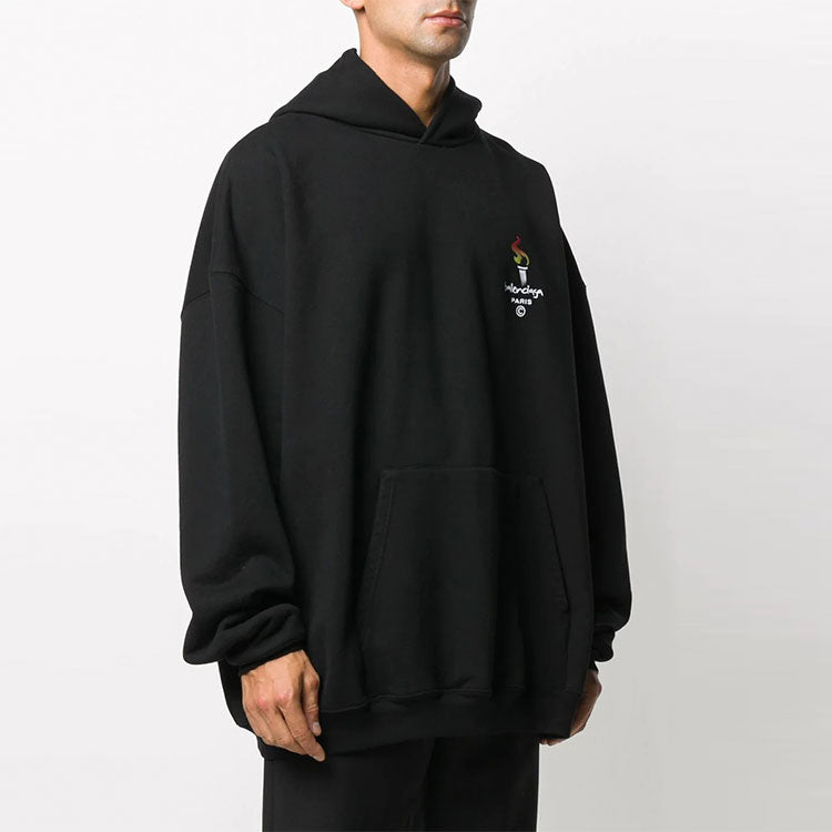 Balenciaga Paris Olympics Oversized Hoodie 'Black' 620973TIV451070