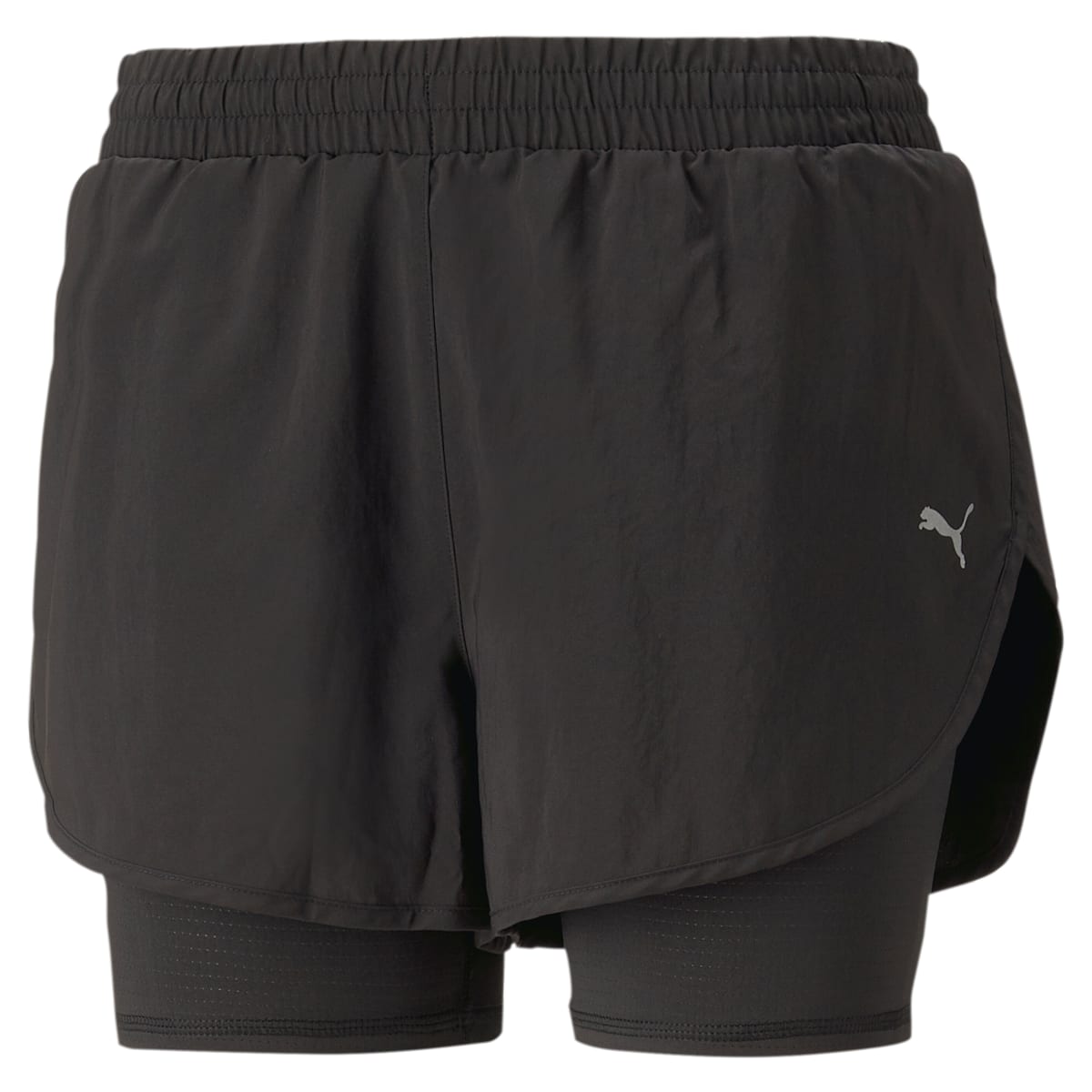(WMNS) PUMA Run Favourite Woven 2 in 1 Running Shorts 'Black' 523181-01