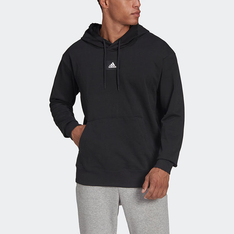 Men's adidas Logo Small Label Solid Color Sports Black HE4354