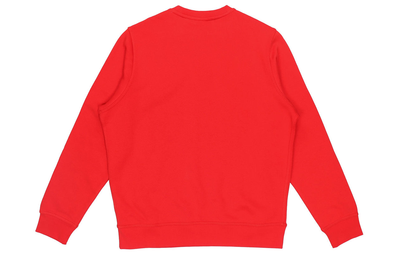 Nike Fleece Solid Color Fleece Lined Stay Warm Pullover Red 916609-657