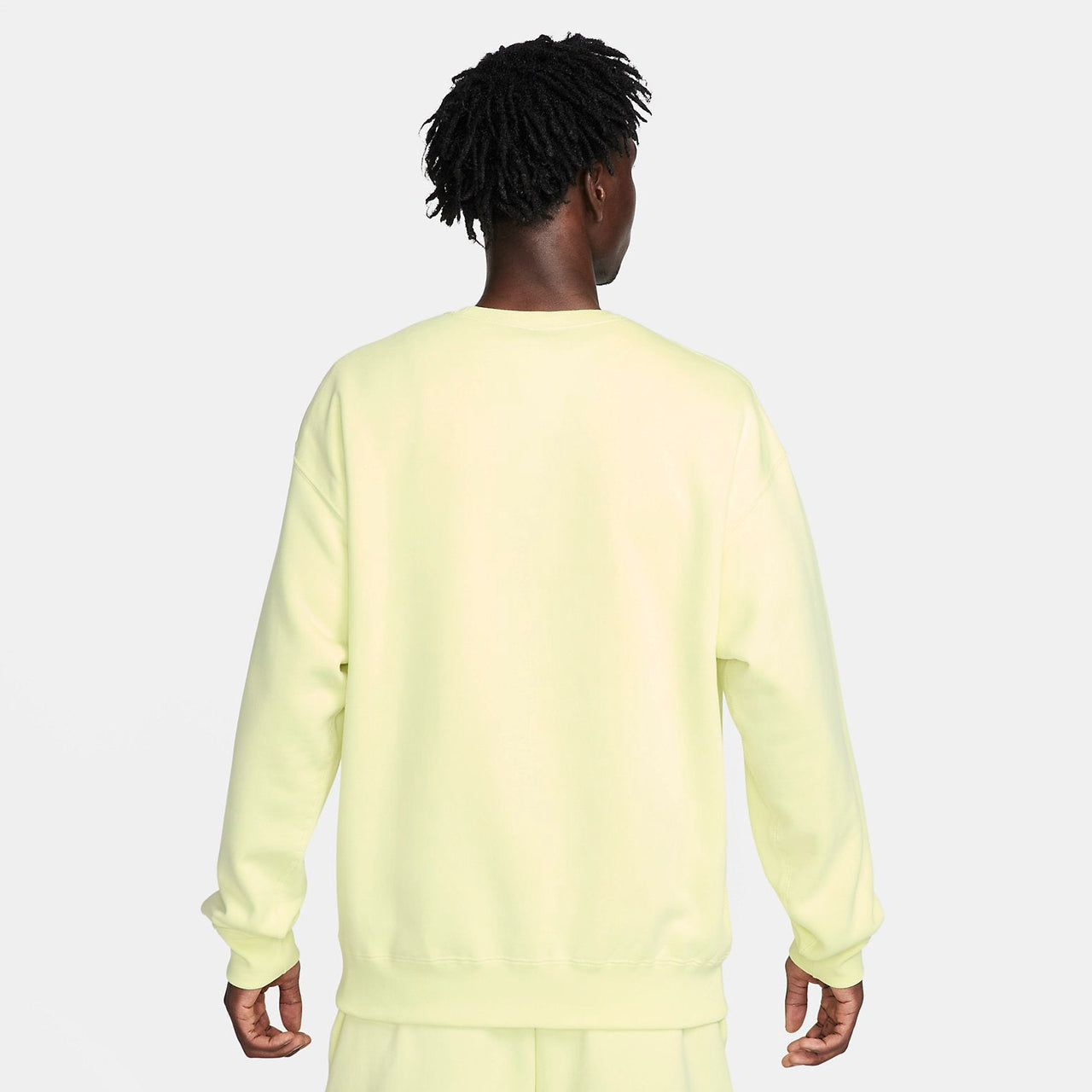 Nike Solo Swoosh Fleece Crewneck 'Yellow' DX1362-331