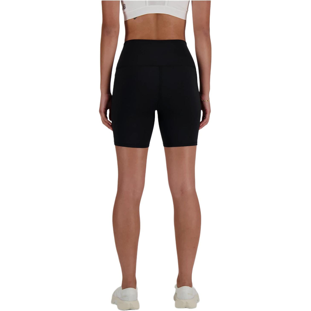 (WMNS) New Balance NB Harmony High Rise Short 6" 'Black' WS41114-BK