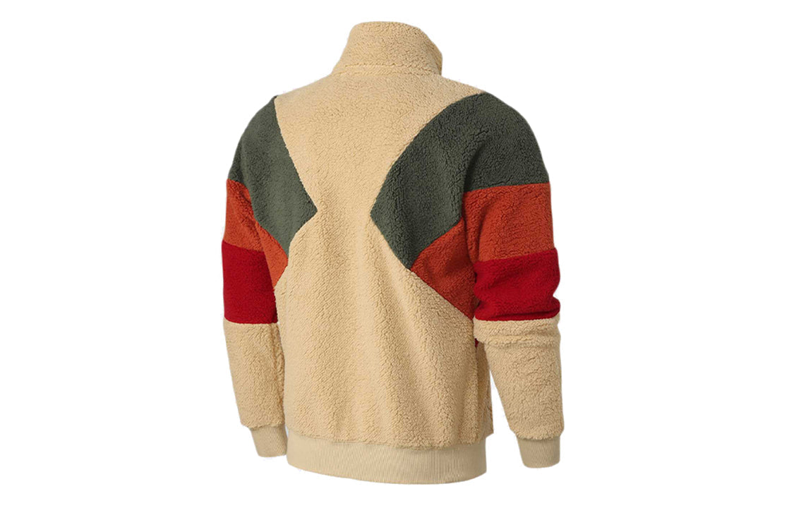 PUMA Retro Block Sherpa Jacket 'Brown Red Green' 530808-12