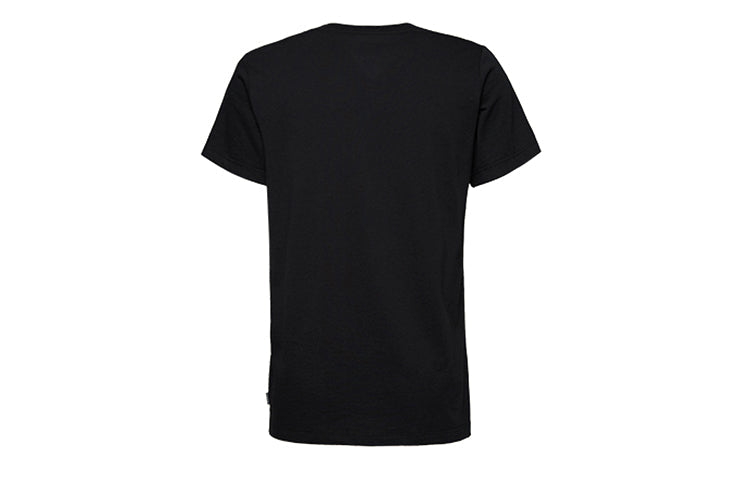 (WMNS) Converse Classic Basic Slim Fit Printing Short Sleeve Black 10018492-A02