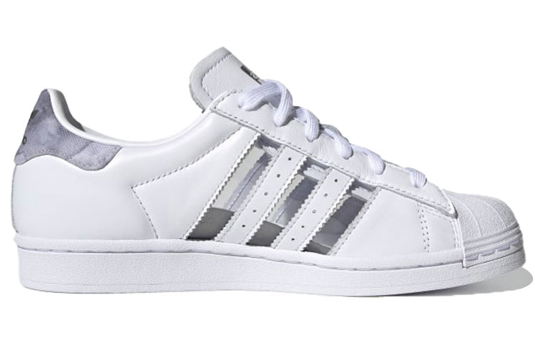 (WMNS) adidas originals Superstar 'White Gray Purple' FX6069